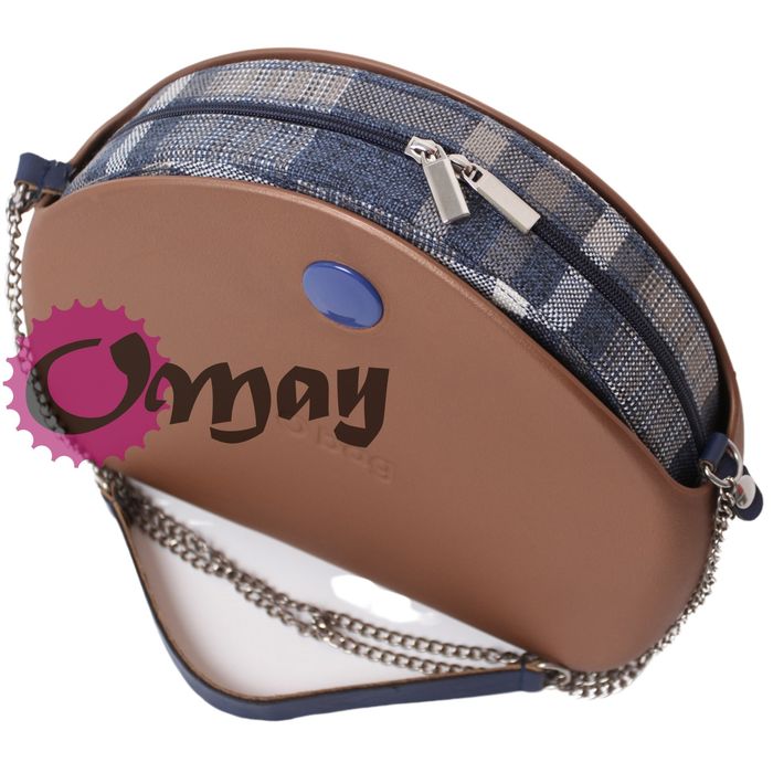 Beżowa Krata organizer do OBAG MOON LIGHT granatowy 2 kieszenie OMAY