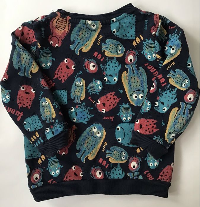 Zestaw Bluza i spodnie Monter + szaliczek + czapka rozm. 92 cm