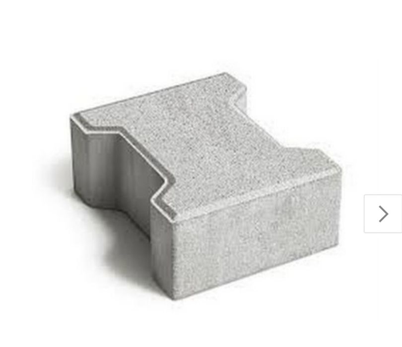 Kostka kość /behaton 6 cm szary