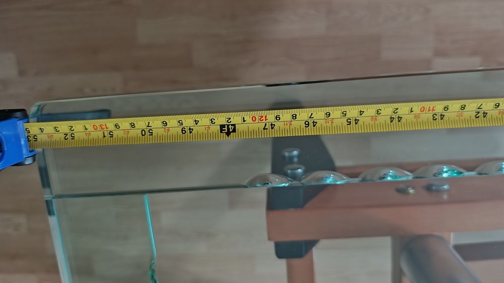 Стол стеклянный двойной.