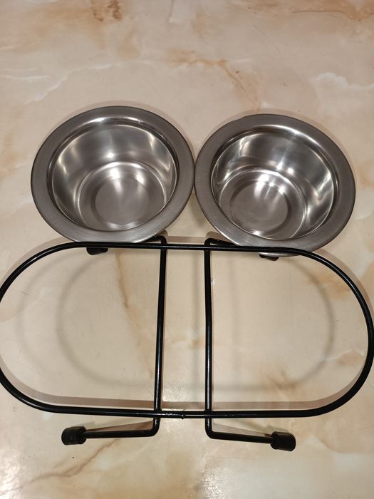 Миски сталеві на підставці для собаки або кішки Trixie 24830 0,2л/10см