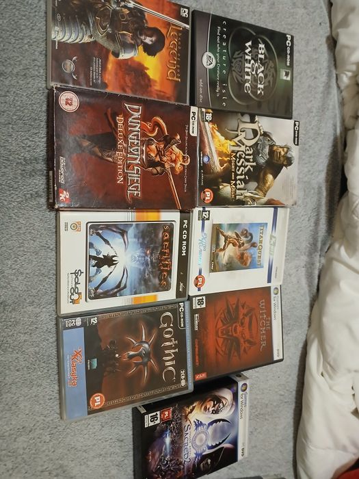Zestaw gier pc rpg gothic witcher sacred