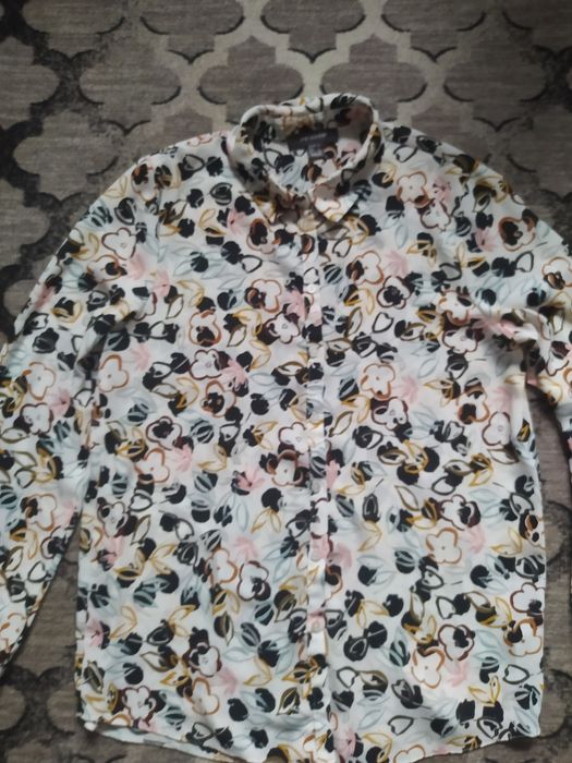 Koszula w kwiaty z długim rękawem Primark szyfonowa jak nowa