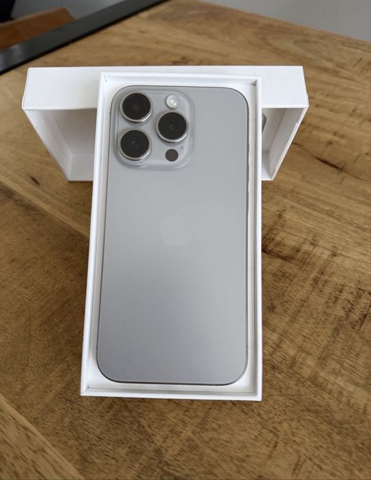  Apple iPhone 15 Pro 128GB Natural Titanium I Bateria 88% I j. Nowy