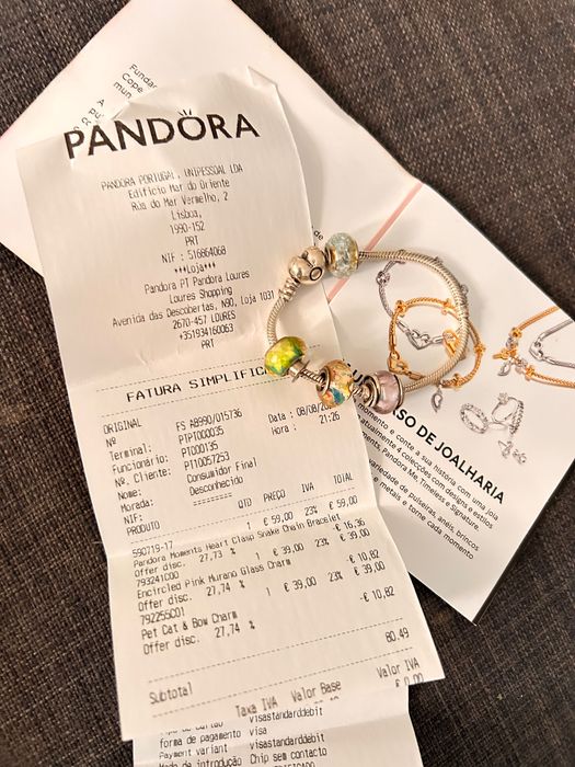 Duas pulseiras pandora