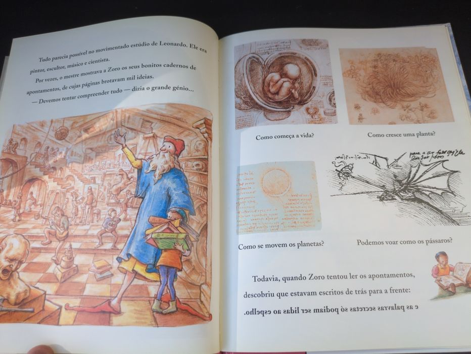 A História de Da Vinci o rapaz voador de Laurence Anholt
