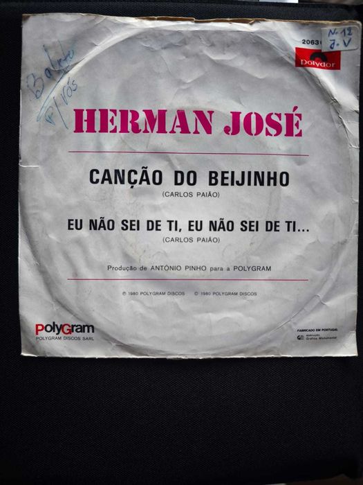 LP mini Herman José - Canção do Beijinho