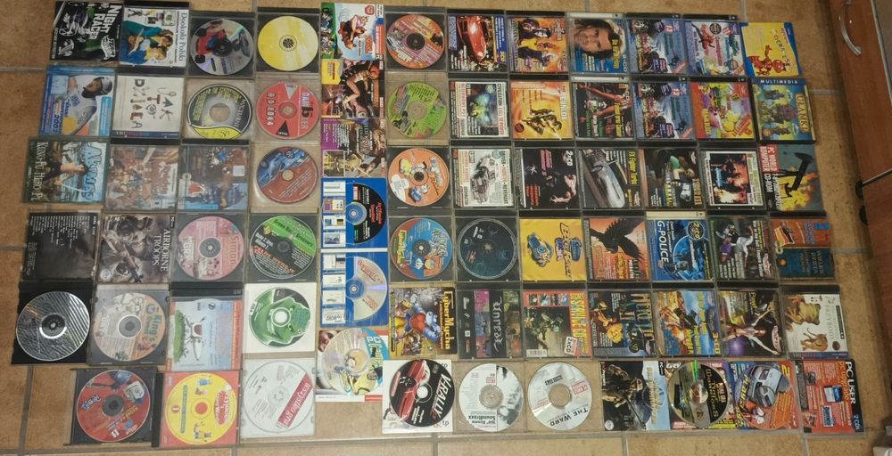 Kolekcja gier na  płytach CD