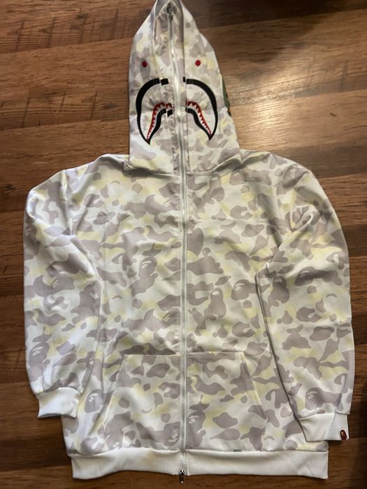 ‼️Без предоплати‼️Кофта Bape, худі бейп, кофта з капюшоном Shark, біла худі Bape