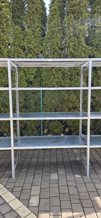 Regały magazynowe z demontażu 60gł x 127 x200cm ocynkowany używane