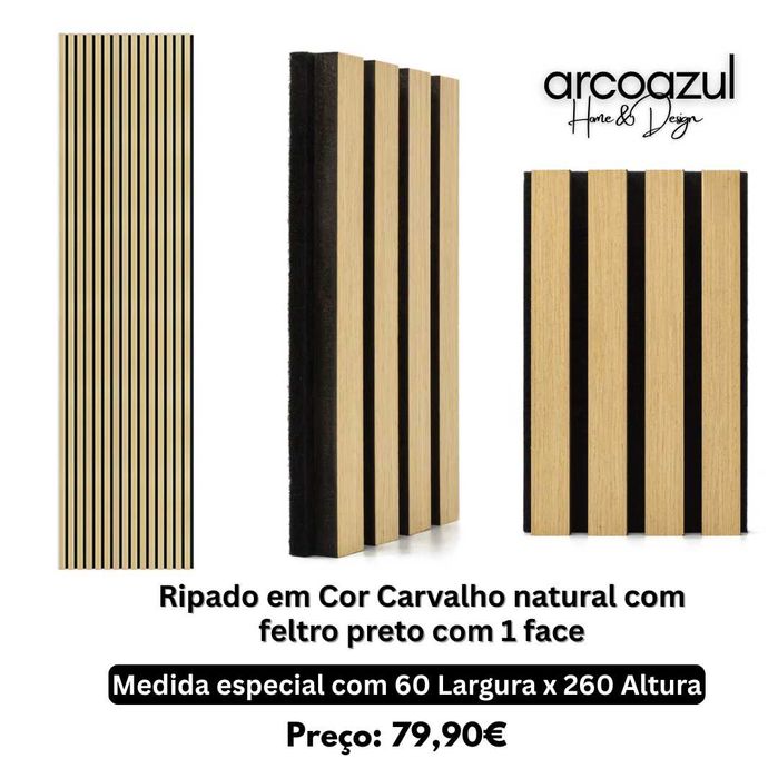 Painel Acústico Ripado com 260cm de altura By Arcoazul Design