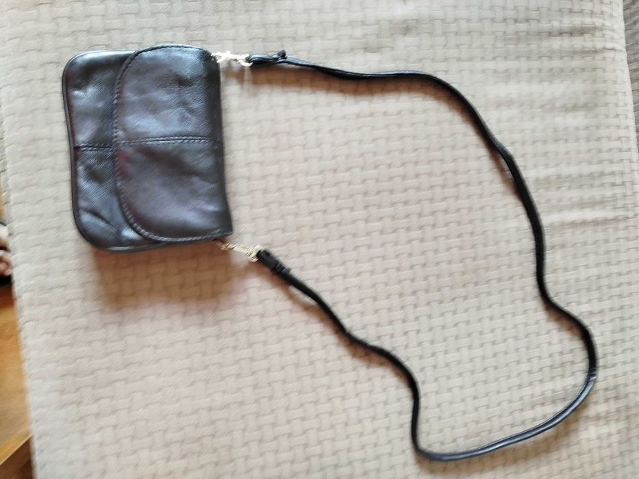 mini torebeczka ze skóry naturalnej