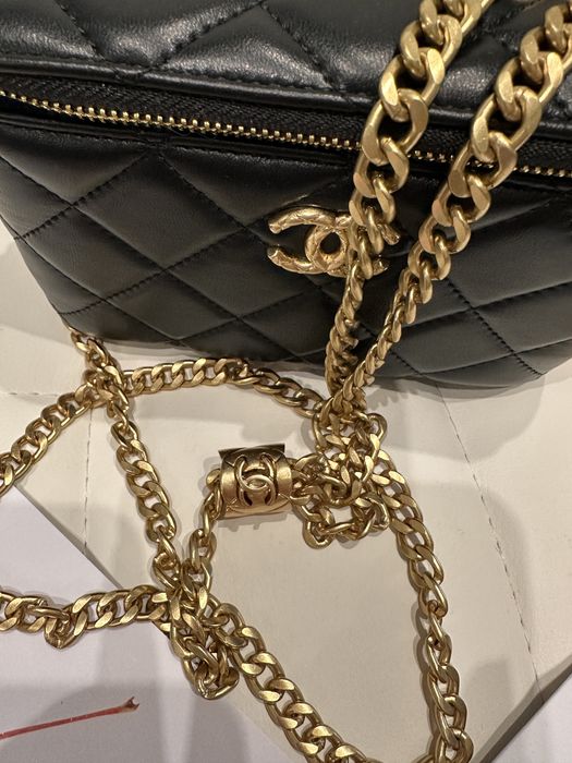 Torebka Chanel Vanity kuferek nowa skóra naturalna