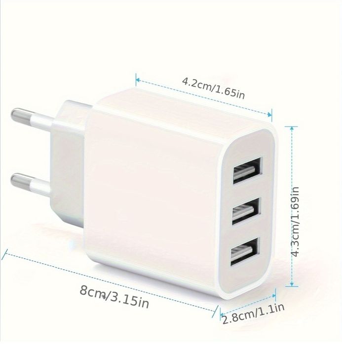 Ładowarka USB 3 porty nowa