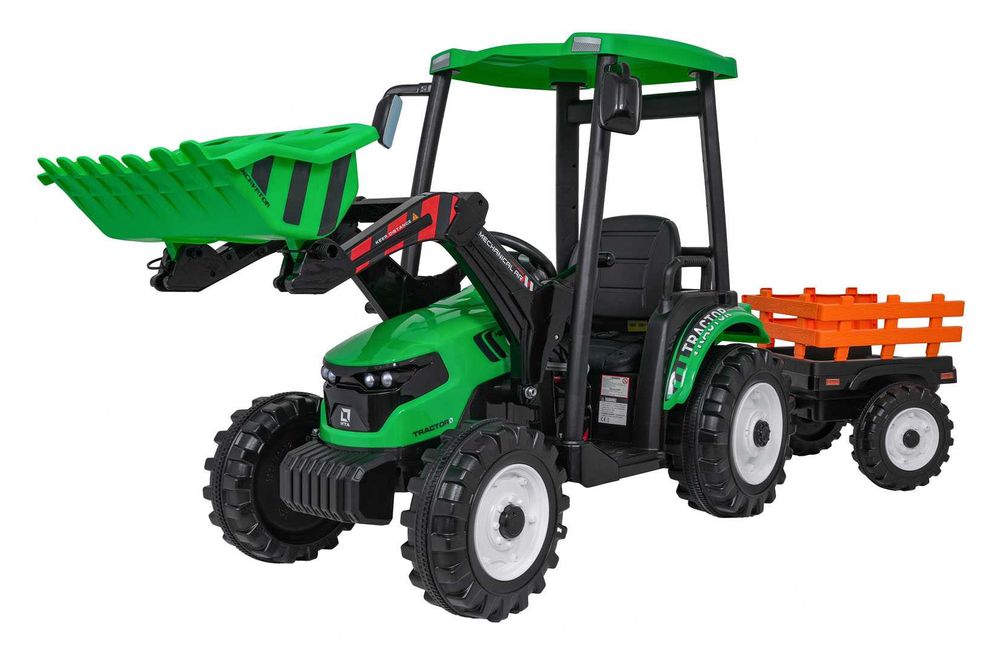 Pojazd Elektryczny dla Dzieci - Traktor D68 z Przyczepką