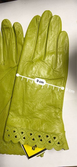 Rękawiczki skórzane nowe z węlnianą podszewką