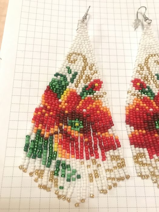 Серги з бісеру