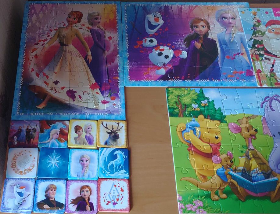 Продам комплект качественных детских пазлов различной тематики и фирм