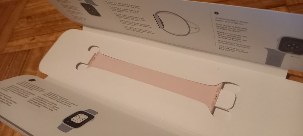Bracelete Apple Solo Loop Original – Rosa – NOVA