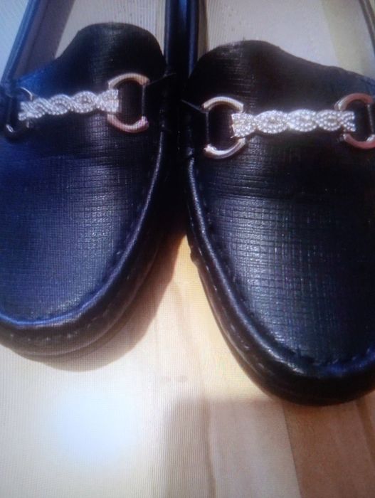Buty damskie mokasynki 40 na klinie