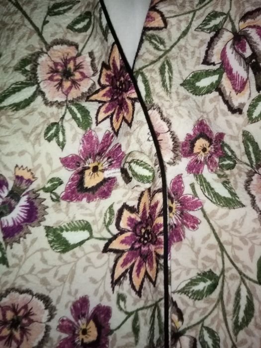 Casaco curto estampado