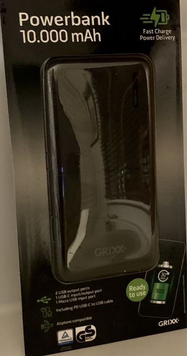 Powerbank wskaznik led 10000mAh high speed