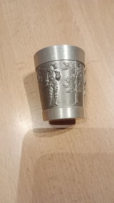 Kieliszek z cyny, niemiecki, antyki
