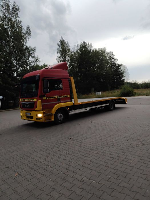 MAN TGL 12.250 Euro 6 2016 Rok DMC 12 Ład 6500 Pomoc Drogowa Laweta Autolaweta Najazd Pojazd Specjalny