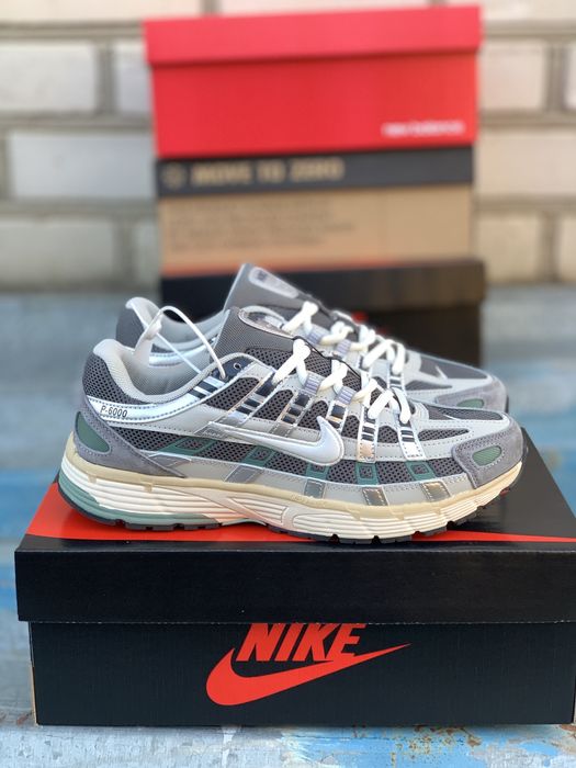 Кросівки Nike P-6000 Flat Pewter (37-45) чоловічі Найк П6000 сірі
