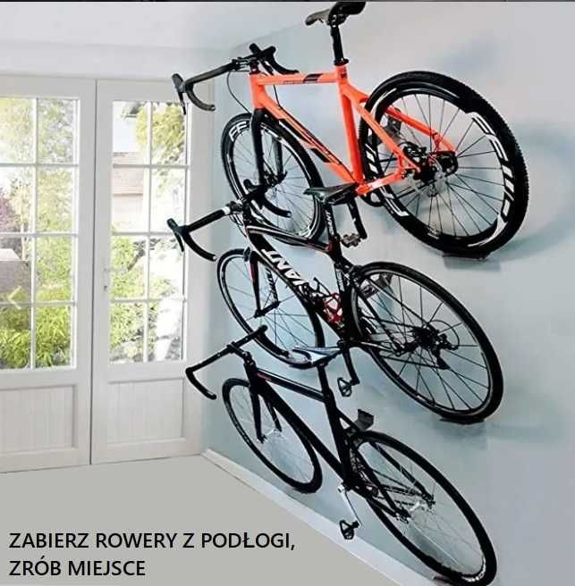 Wieszak uchwyt roweru na ścianę garażu pokoju ekspozytor na pedał slim