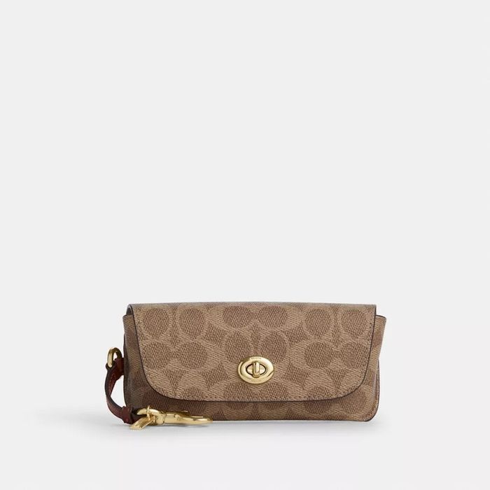 Брендовий чохол для окулярів Coach Signature Canvas оригінал