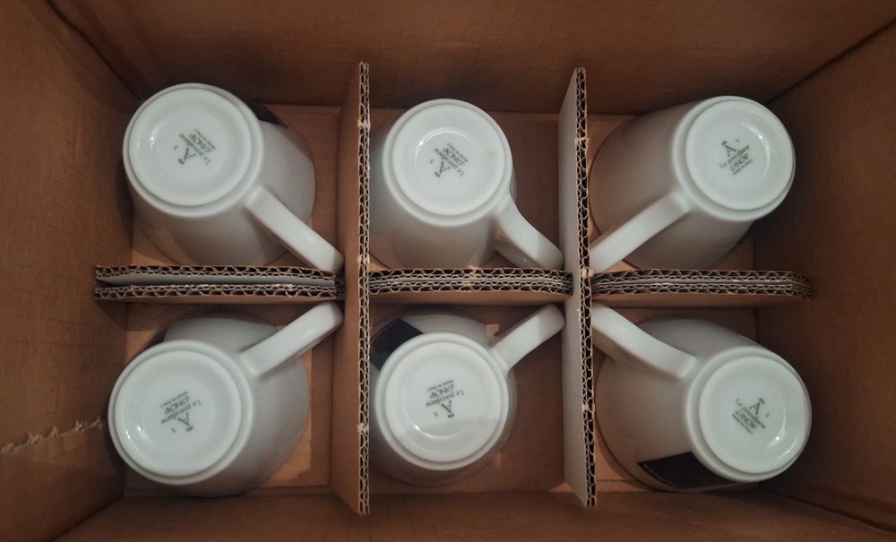 Conjunto completo de 12 chávenas e pires café Lavazza