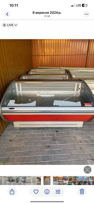 Продам холодильні вітрини 1.6 м, 2 м