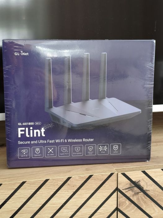 Роутер GL.iNet Flint 2 GL-MT6000 / Flint 3e GL-BE6500 / Global EU розетка OpenWrt VPN