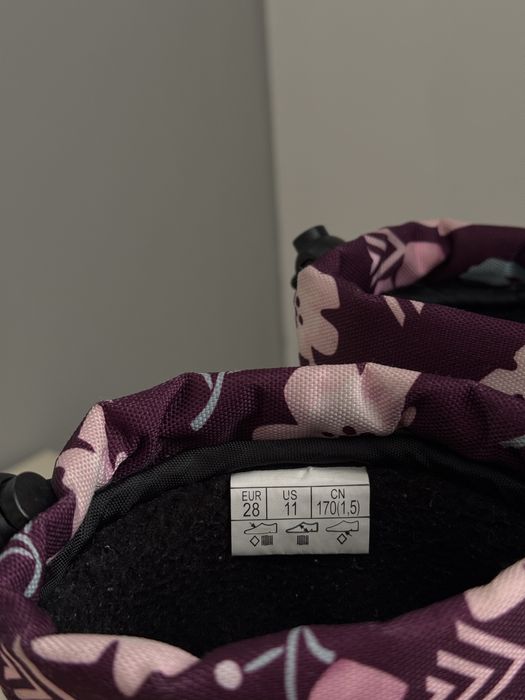 Дитячі зимові чоботи для дівчинки Reima Nefar темно-бордові