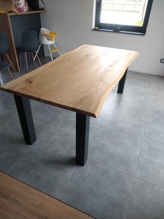 Blat do stołu dębowy lite drewno