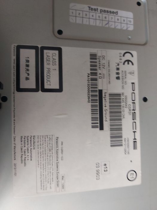 Auto rádio cdr 31 original porsche Android GPS DVD