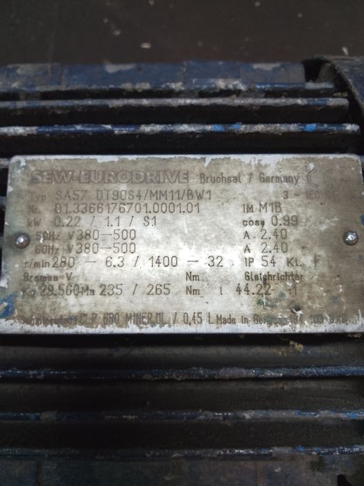 Silnik 1.1 kw 1400 obr WYSYŁKA