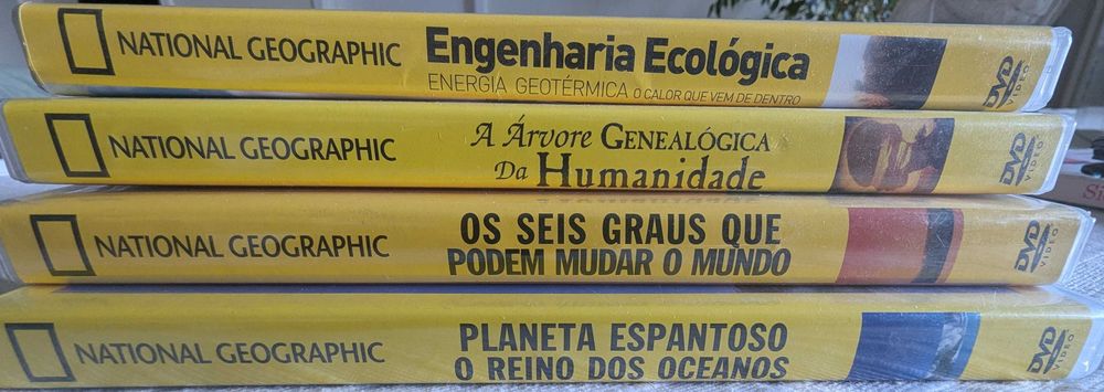 Coleção 4 DVDs Documentários National Geographic - Como Novos