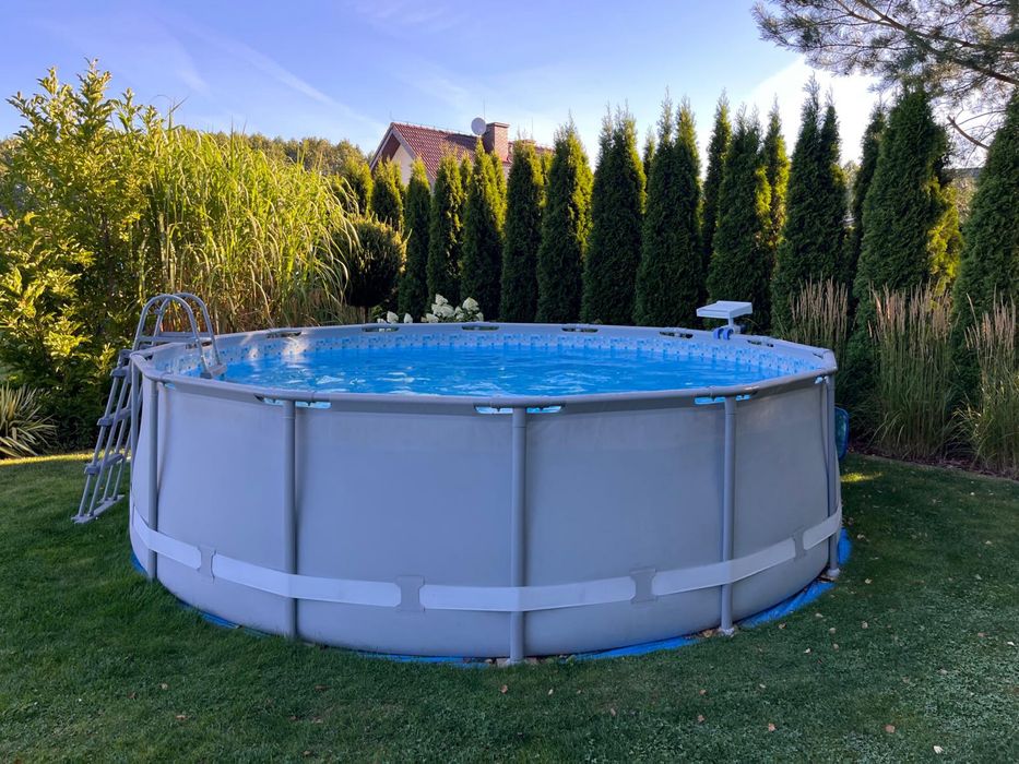 Basen ogrodowy stelażowy 4,27m x 1,07m stan bdb