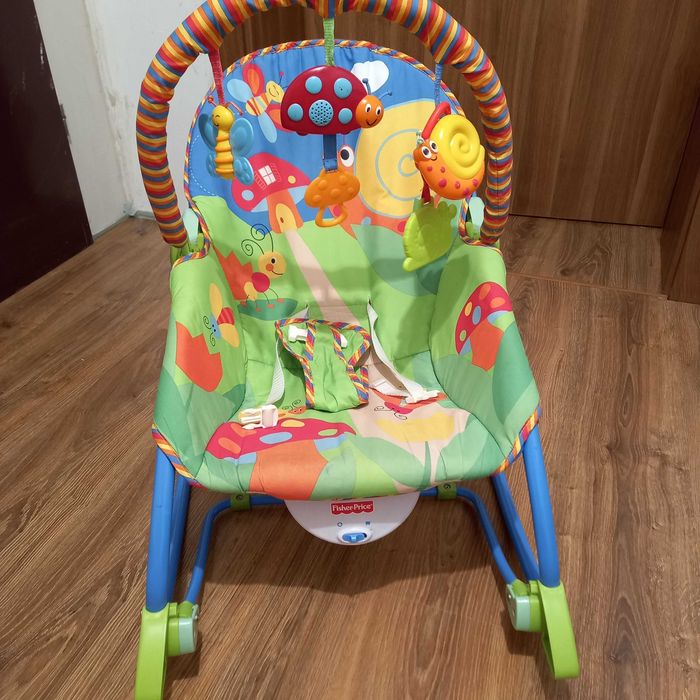 Leżaczek-bujaczek fisher price