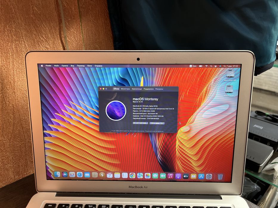 Macbook Air. A1466. 2015год