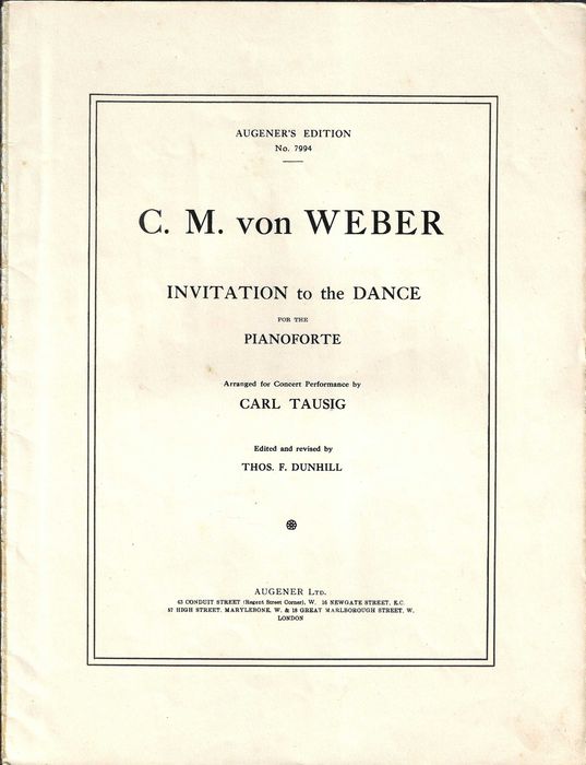 Piano - Weber - Convite à Dança op.65
