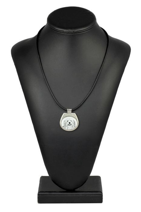 Coton de Tulear zawieszka naszyjnik z psem Art-Dog