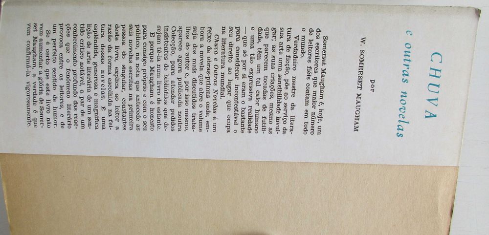 William Somerset Maugham - - - Chuva e Outras Novelas - - - - Livro