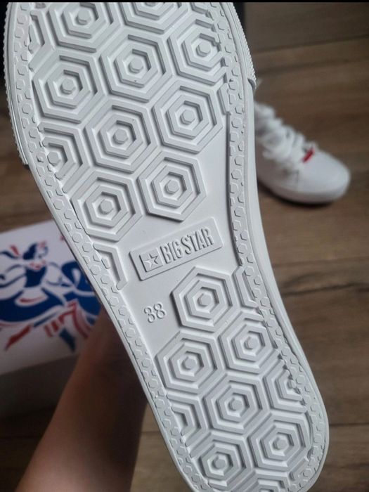 Białe trampki Big Star 38 Żywiec Męskie Granie