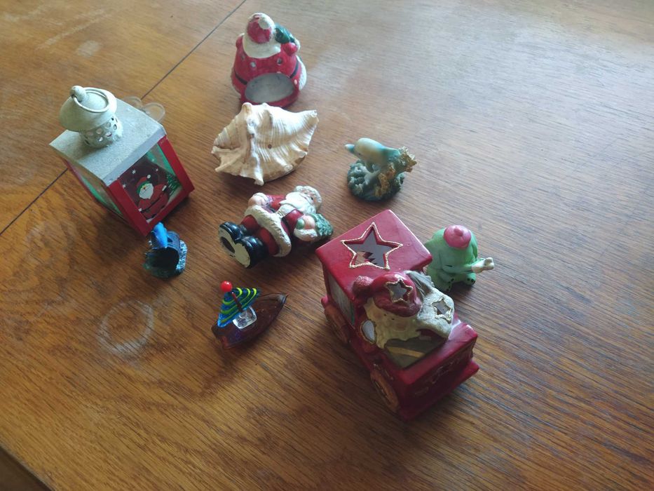 Ozdoby świąteczne, lampiony, figurki