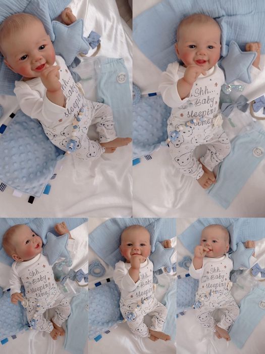 Lalka chłopczyk w typie Reborn z wyprawką prezent lala chłopiec