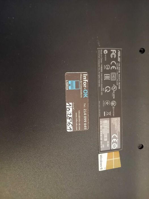 Asus funciona Ecrã rachado