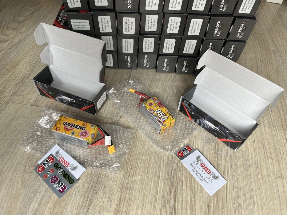 GNB Gaoneng 4s 850mah 120c LiHV xt30 - bateria FPV